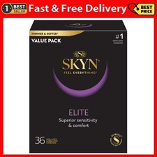 SKYN Elite Lubricated Non Latex Condoms, 36 Count