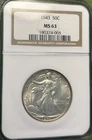 Beautiful 1943  Walking Liberty Silver Half Dollar NGC MS 63  🔥 For This Grade