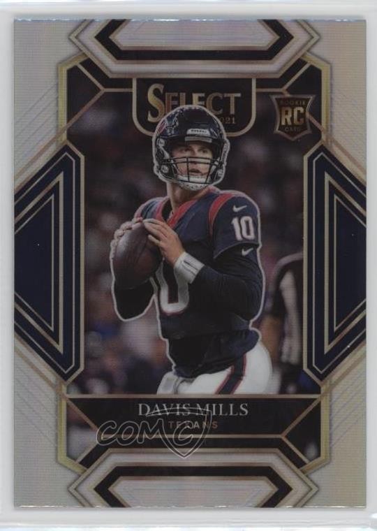 2021 Panini Select Club Level Silver Prizm Davis Mills #265 0f7q