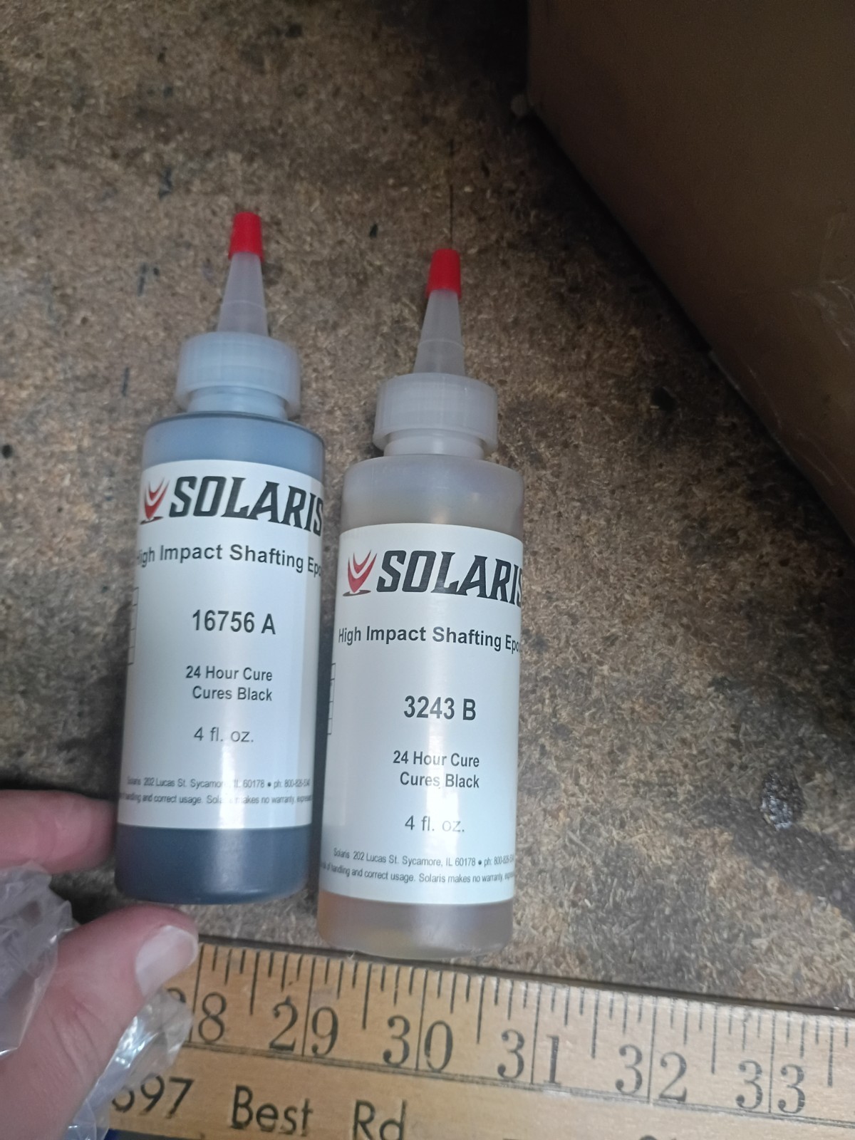 Shaft Epoxy, Set Of 2 4 Oz Bottles