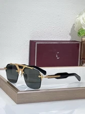 JMM ALTA High Quality Sunglasses metal half-frame toad sunglasses