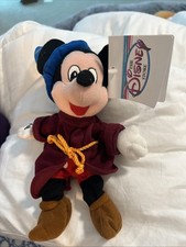 Disney Store Fantasia Sorcerer Mickey Bean Bag Plush 8  Vintage With Tags
