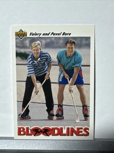 Pavel Bure 1991-92 Upper Deck - Bloodlines, Valeri Bure #647 (RC) HOF
