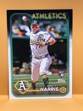 2024 Topps Update Baseball #US199 Brett Harris RC Oakland Athletics