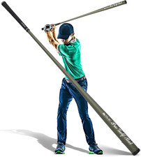 Carbon Fiber Golf Swing Trainer, Warm-Up Stick, Green Carbon Fiber Warm-Up Tra