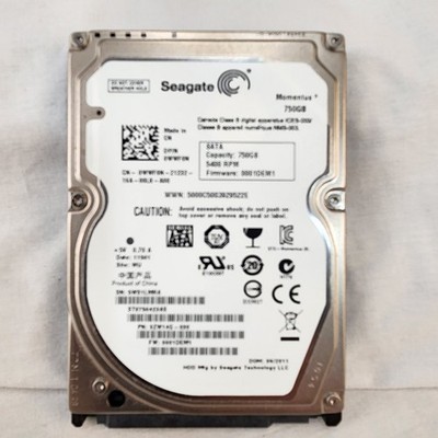 Seagate Momentus HDD 750GB SATA II 7200RPM 2.5'' Laptop Hard Drive ST9750423AS