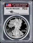 1999-P $1 American Silver Eagle PCGS PR70DCAM - John M. Mercanti Signature