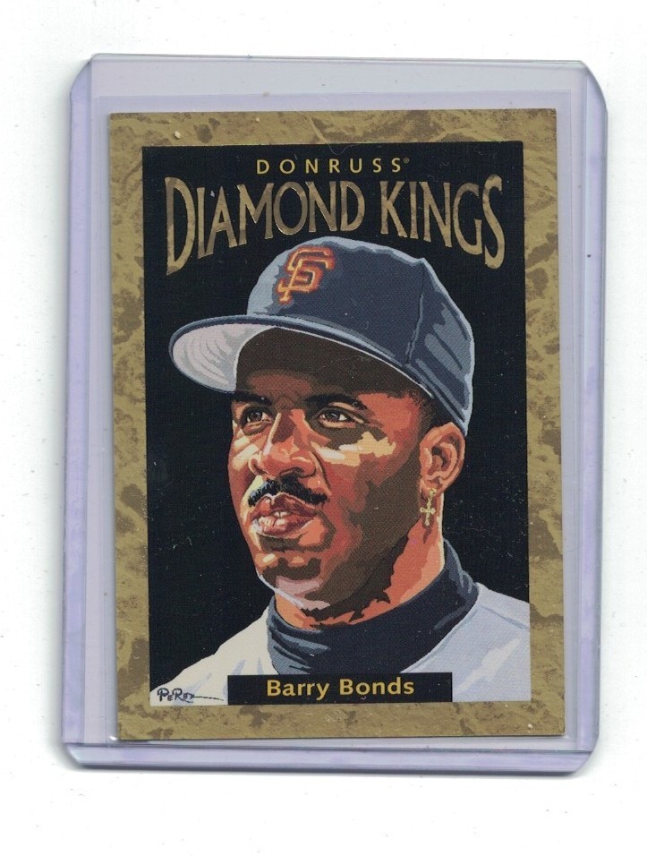 1996 Donruss Diamond Kings #8 Barry Bonds 0165/10,000