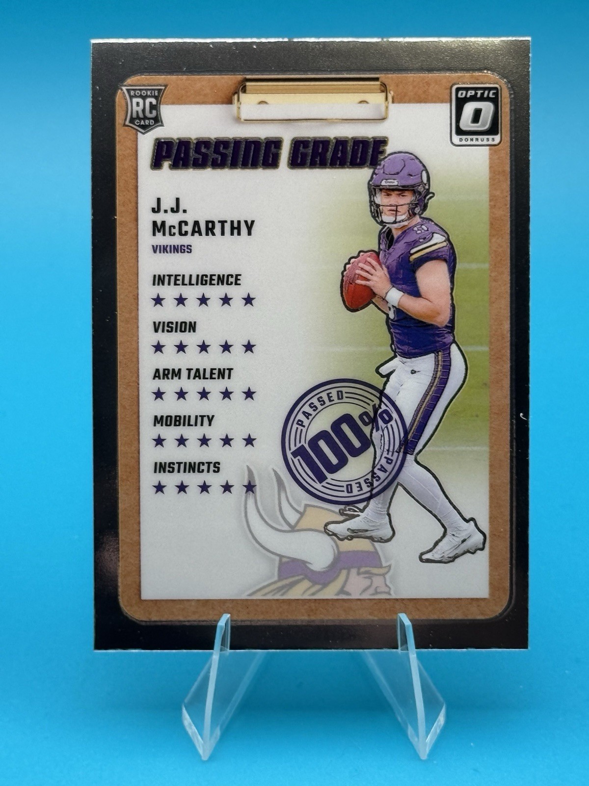 2024 Panini Donruss Optic JJ MCCARTHY #6 Passing Grade