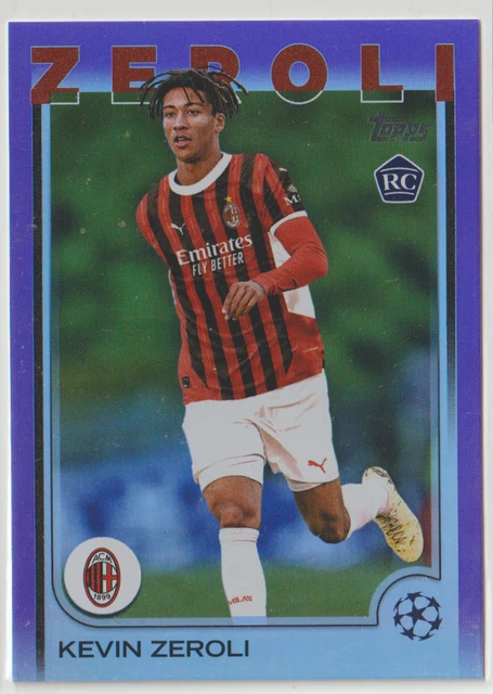 2025 Topps UEFA Kevin Zeroli Rookie Purple 15/15 SSP Bookend eBay 1/1 AC Milan