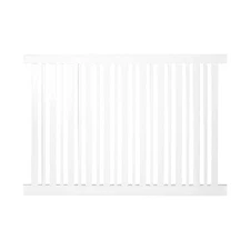 Sarasota 4 ft. Hx6 ft. W White Vinyl Pool Fence Panel