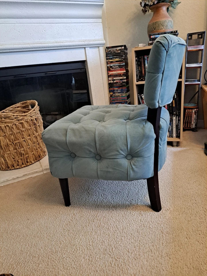 Silla de acento Pier One acolchada sin brazos Foto 4 de 4