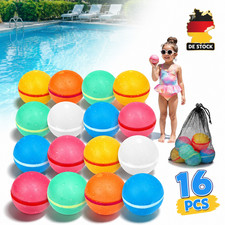 Wasserballons Selbstschlie&szlig;end 16 St&uuml;ck Wiederverwendbar Magnetisch Bunt Sommer