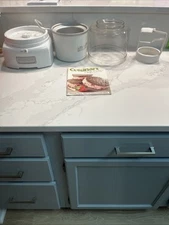 Lightly Used Cuisinart Ice  Cream Maker With Manual. (Only Shipping Mainland US)