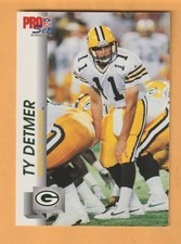 Ty Detmer Green Bay Packers 1992 Pro Set #504 BYU Cougars Brigham Young