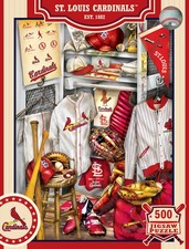 St. Louis Cardinals MLB Locker Room - 500 Piece Jigsaw Puzzle by MasterPieces