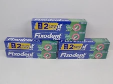 Fixodent Plus w/ Scope Denture Adhesive Cream 2 oz 6 Packs New Sealed