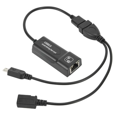 USB OTG Adapter for Fire TV 2nd/3rd Gen Connect Ethernet & USB Devices