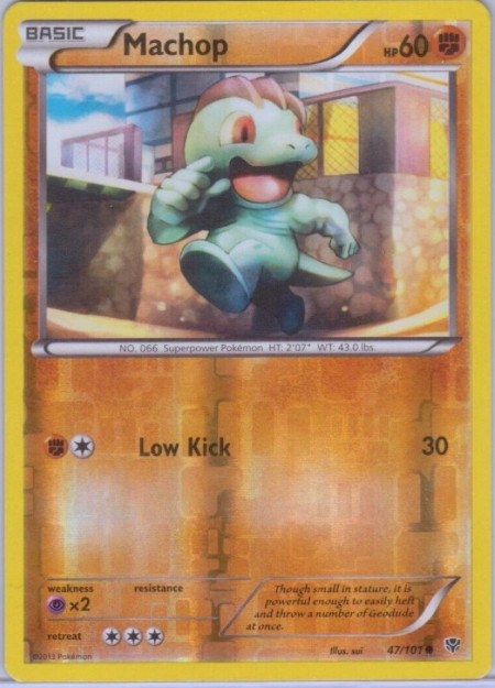 Pokemon - Machop - 47/101  - Reverse Holo - Plasma Blast - NM/M