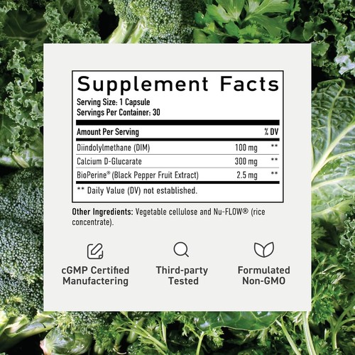 Calcium D-Glucarate with DIM Supplement for Estrogen Detox & Hormone Balance for - Picture 6 of 9