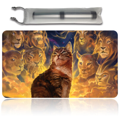 Nine Lives - Board Game MTG Playmat Size 23.6X13.8 in Games Mousepad PlaymatsCompatible for TCG CCG Table Mats Free Bag