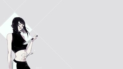 Anime black dress knife hair Playmat Gaming Mat