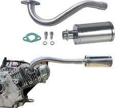 Exhaust Header Pipe For Predator 196cc 212cc For Honda GX160 GX200 Go Kart