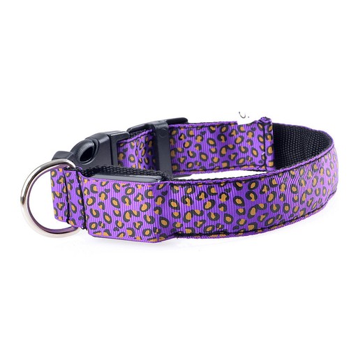 LED Glow Collar Dog Puppy Pet Flashing Light Safety Glow In The Dark FAST POST - Picture 30 of 81