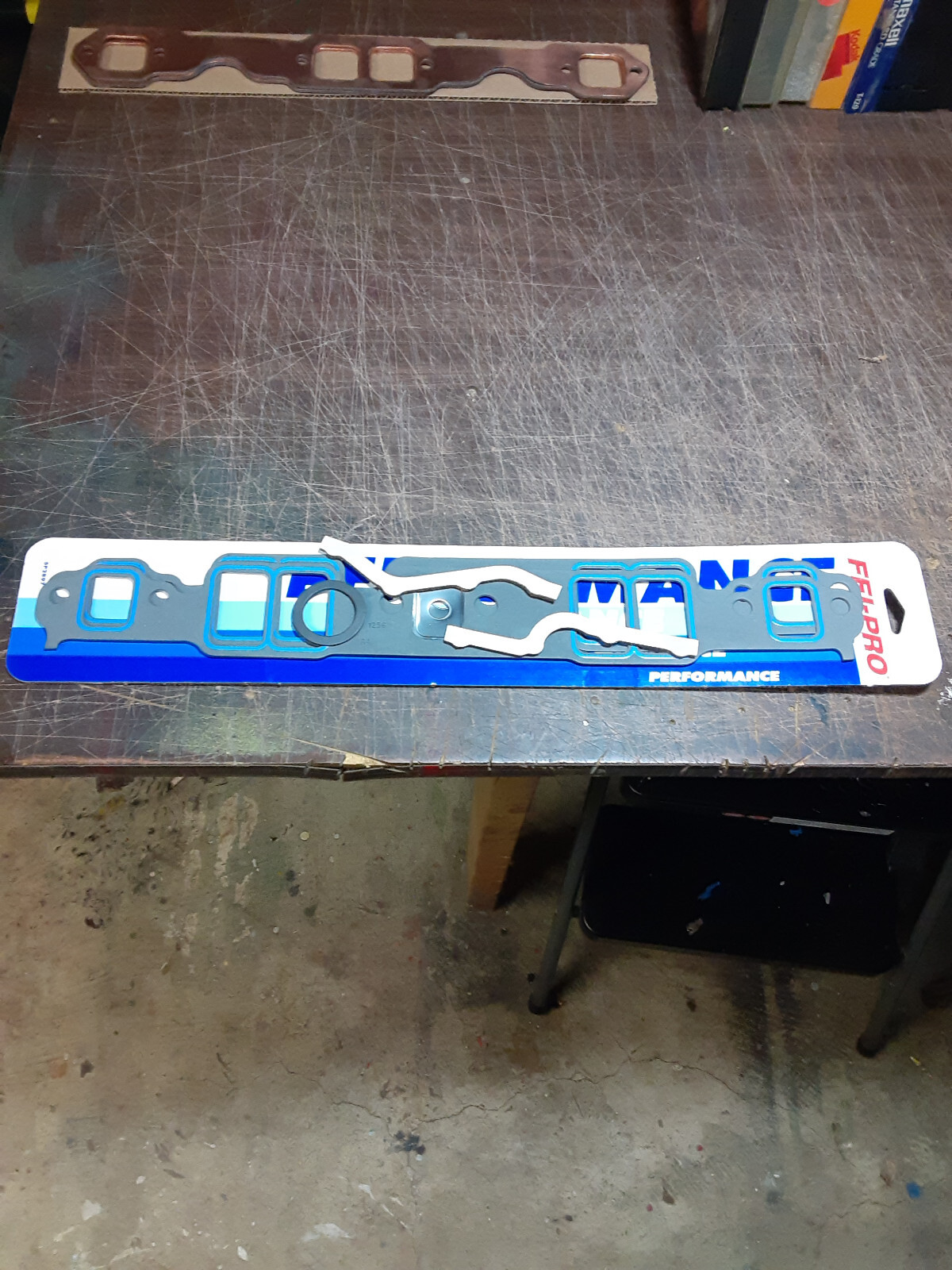 Sbc Fel Pro 1256 Printoseal Intake Gasket Set 1.99 x 1.23 Stock Head