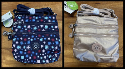 NWT New With Tag Kipling Alvar Extra Small Crossbody Mini Bag - Stars, Gold