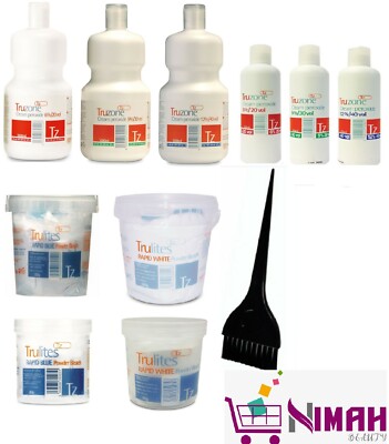 Truzone Creme Peroxid & Trulite Schnellbleichpulver Kit | Alle Stärken & Größen 