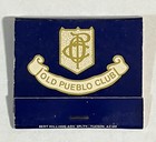 Vintage Old Pueblo Club Matchbook Tucson Arizona Advertising Matches Complete. — photo 2