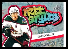 2022-23 Upper Deck Series 1 Freestyles Clayton Keller #FS-17 Red