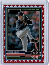 2023 Stars Stripes Red Refractor Hunter Elliott 94/149 (B25)