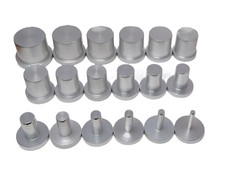 Aluminium Pipe Blanking Valve Bung Stopper Plug End Cap- SIZES 6mm-40mm - AL0052