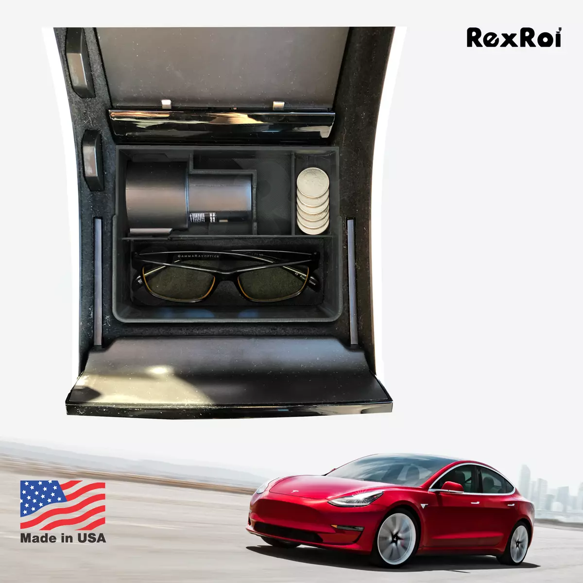 Tesla model 3 coin holder outlet