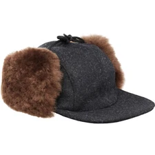 FILSON Double Mackinaw Wool Shearling Cap