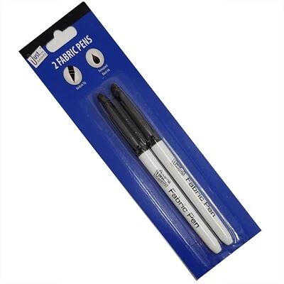 FABRIC MARKER PEN PERMANENT WASHABLE WATERPROOF BLACK LAUNDRY NAME