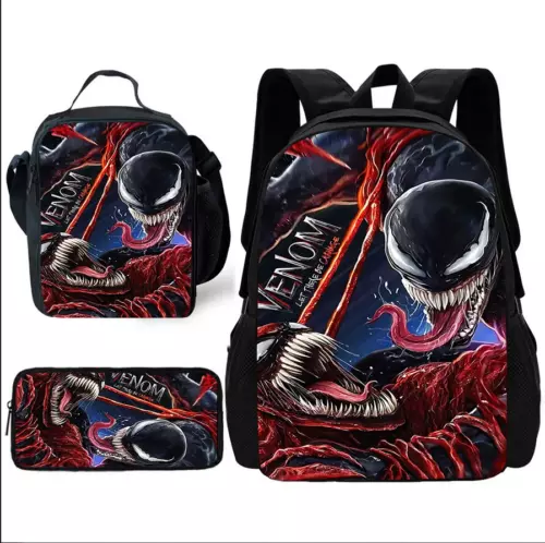 Kids Marvel Venom School Backpack Bags Insulated Lunch Bag Pencil Case Set Gift* - Picture 12 of 31