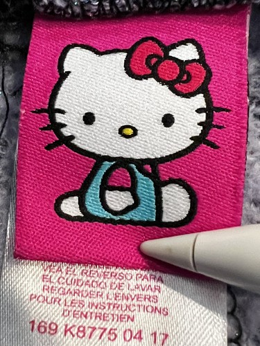 Sanrio Hello Kitty Girls Size 7 Sweatpants Purple Glitter Rainbow GREAT SHAPE - Picture 12 of 17