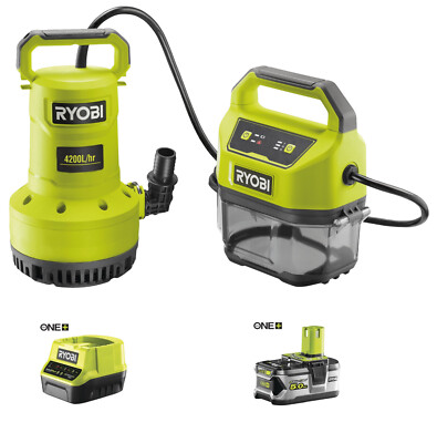 Ryobi  Akku-Tauchpumpe,RY18SPA-0 18V 4200 l/h Fördermenge 18 V ONE+
