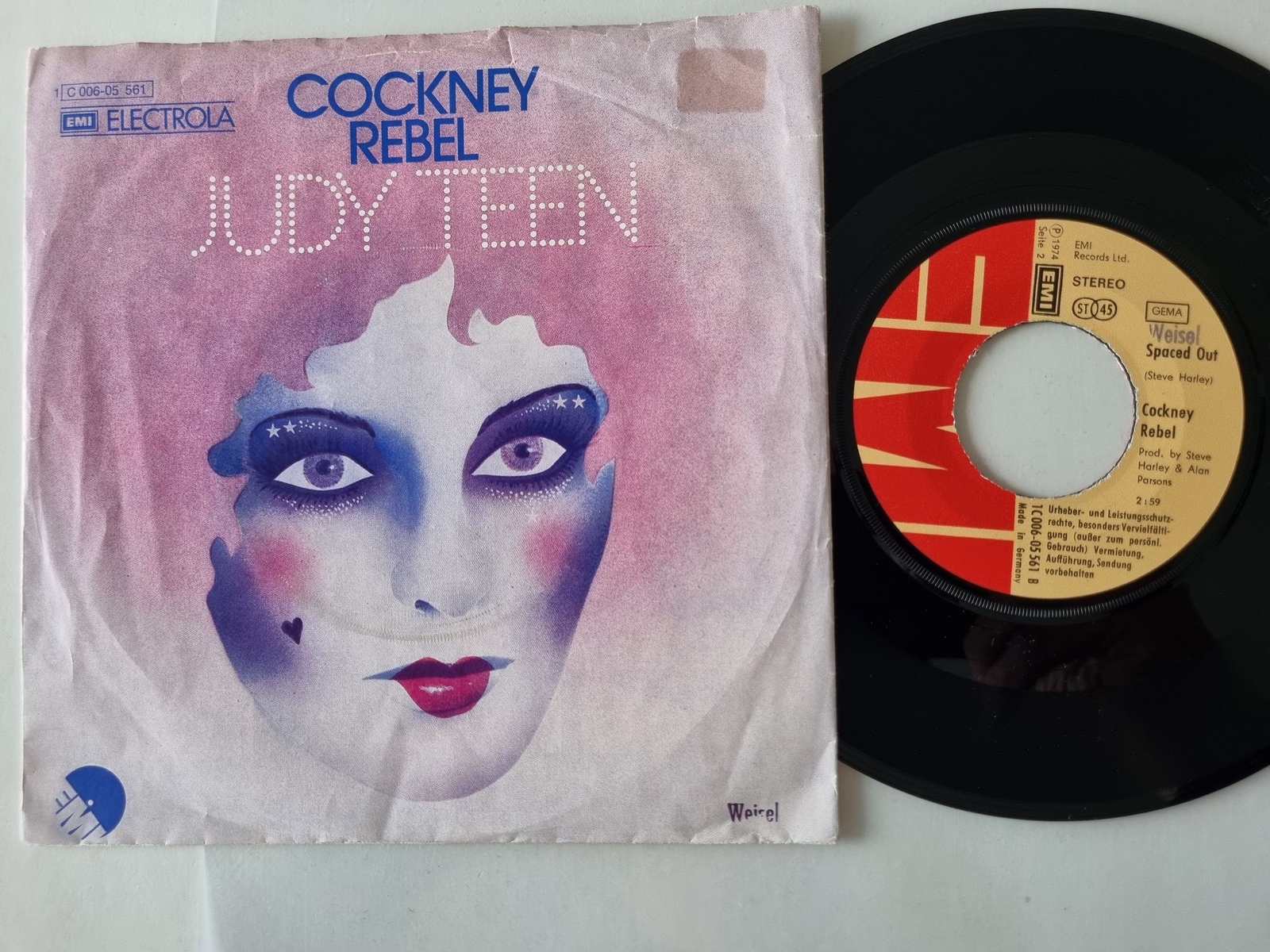 Cockney Rebel - Judy Teen 7'' Vinyl Germany