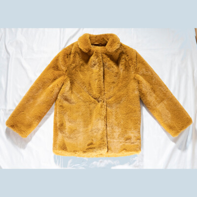 GIRLS CHILDRENS WARM WINTER FAUX FOX FUR COAT