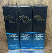 NEW Lot of 3 Bondi Sands Self Tanning Face Mist 1 Hour Express 2.36oz each