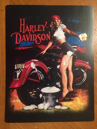 Tin Sign Vintage Model Washing Harley-Davidson