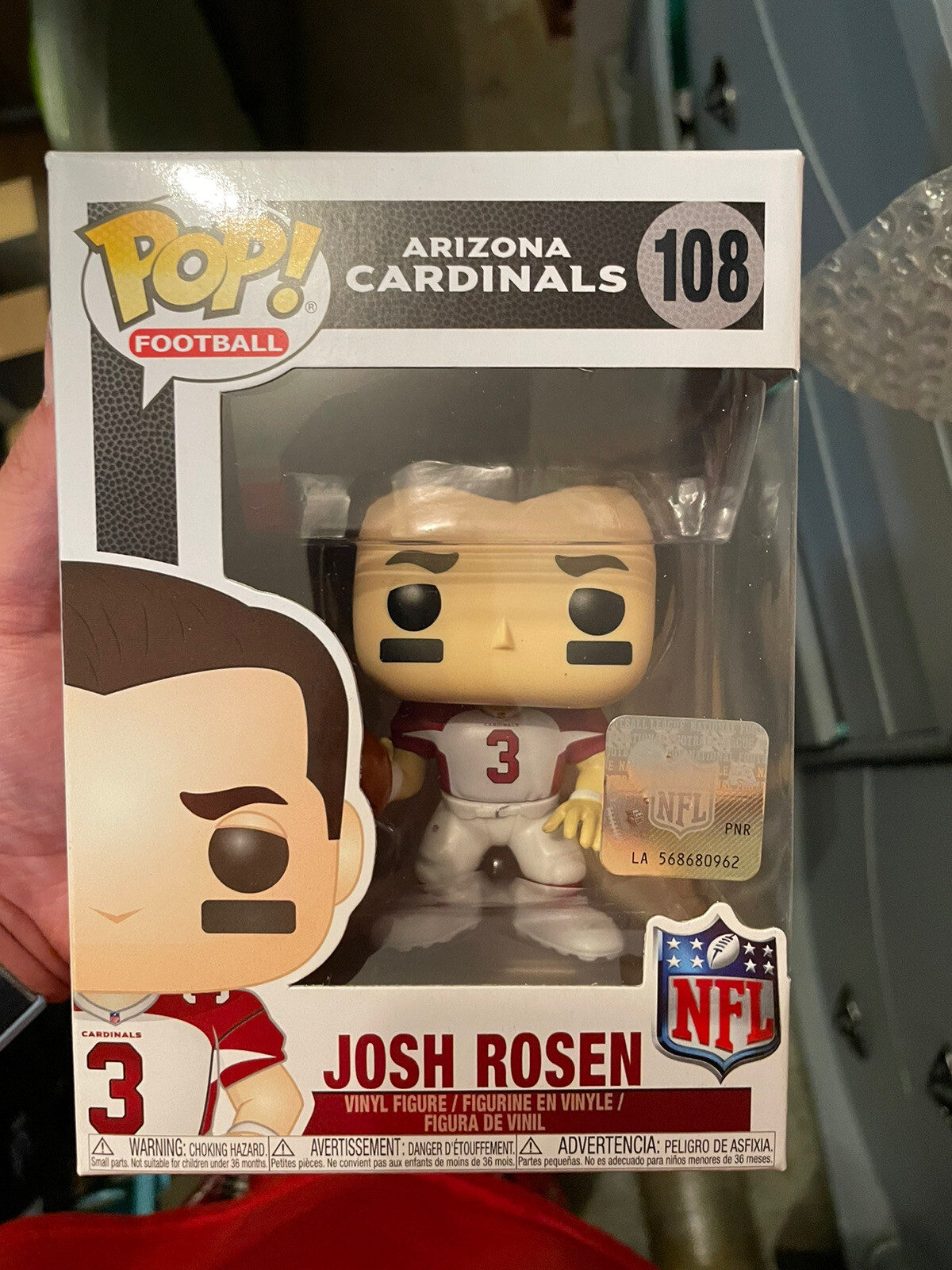 En Oferta Funko Pop Nfl Arizona Cardinals Josh Rosen #108 Vinyl Figure Nib