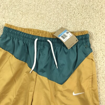 Nike DNA Woven Training Shorts Mens Medium Gold Teal DH7559 379 | eBay