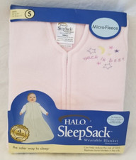 Halo SleepSack Pink Fleece Small Wearable Blanket NIP