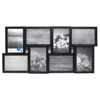 4'' X 6'' Picture Wall or Tabletop Frame With 8-Opening Home Office Decor Photos