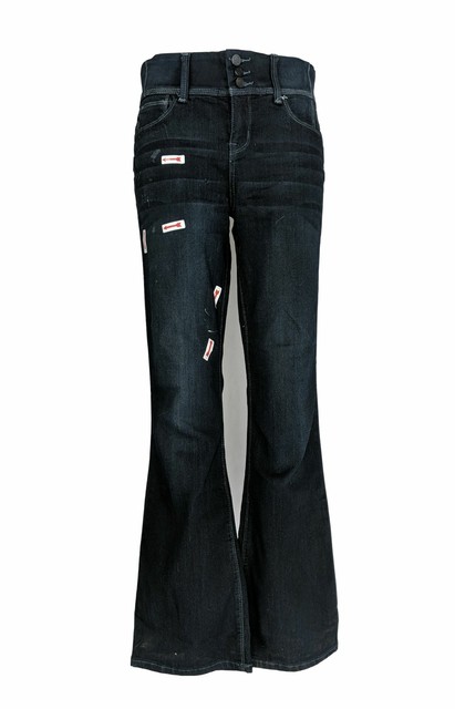 laurie felt curve silky denim boot cut jeans